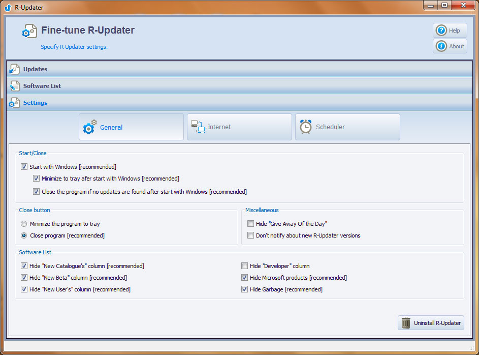Software Updating: Screenshot #3