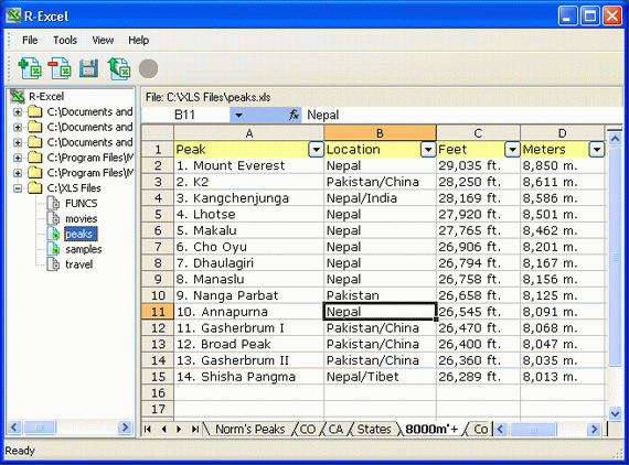 R-Excel is a tool designed to recover corrupted Microsoft Excel Spreadsheets.