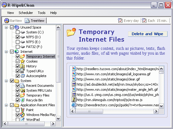 Screenshot of 1 R-Wipe & Clean 5.1